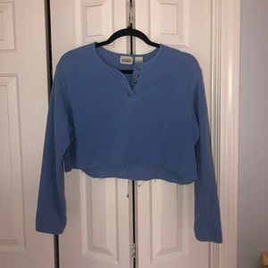 Cropped Blue Sweater
